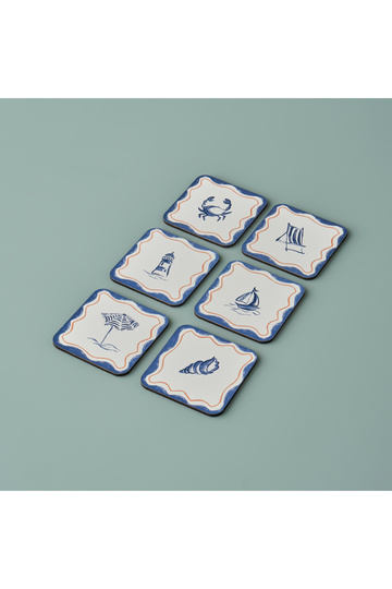 Marine 6 Coasters (10X10 cm)