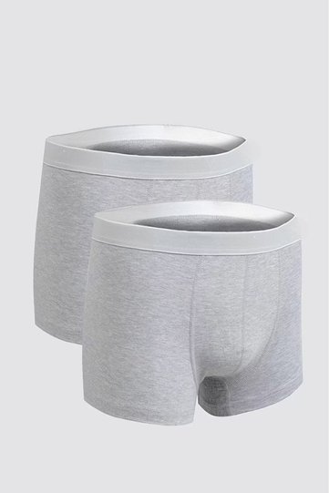 100% Cotton Men's 2-Pack Lycra Classic Boxers