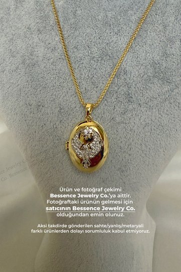 Bessence Far City Steel Alya Necklace Phoenix - Openable, Zircon Stone- Stainless Steel