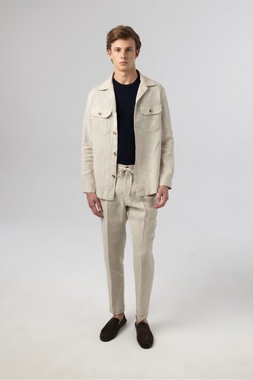 Italian Style Slim Fit Linen Jacket 5259-02