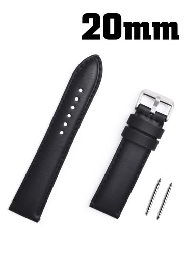 20mm Black Watch Band Strap