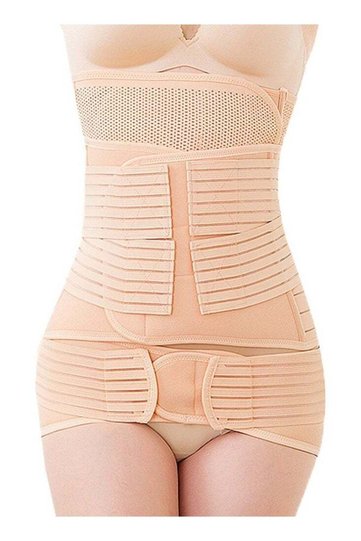 3 in 1 Postpartum Belly Support Recovery Wrap - Belly Band For Postnatal, Pregnancy, Maternity - Gir