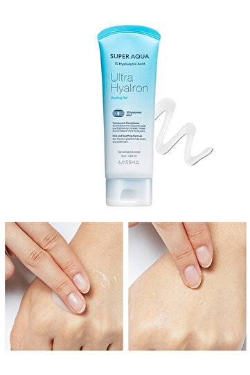 10 Farklı Hyalüronik Asit İçeren Pürüzsüzleştirici Jel Peeling Super Aqua Ultra Hyalron Peeling Gel