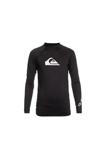 All Time Uv Protection Long Sleeve Children's Swimsuit Eqbwr03213-Black