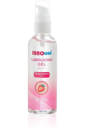 Ino Lube Strawberry Flavored Lubricant Gel - 100ml