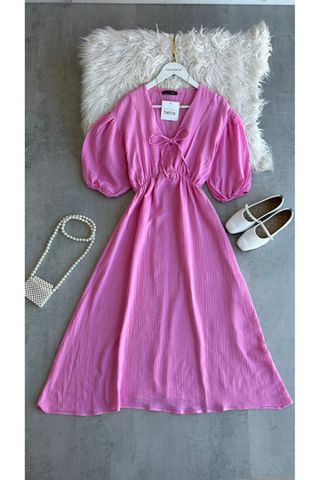 Muslin Tie Women's Dress