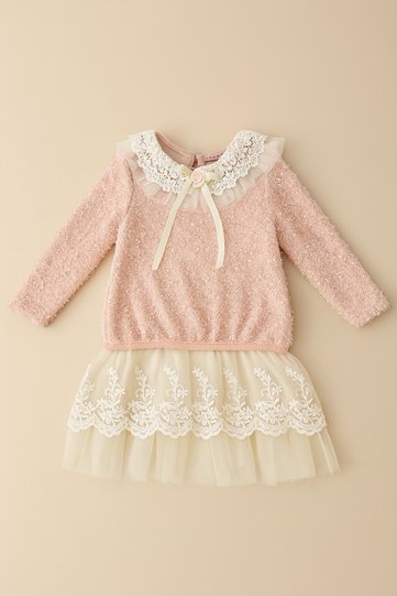 Lace Detail Girl's Dress