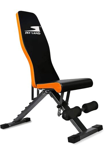 Adjustable Weight Bench EM-1853, Foldable Bench Press Station, 150kg Capacity, Home Gym
