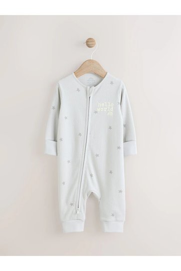 100% Organic Cotton Gray Hello World Jumpsuit Alyaa6203
