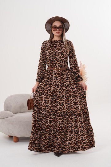 flowered viscose dress