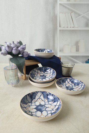 Wave Flow Ring Snack Bowl / Sauce Bowl 13 cm 6 Pieces 22750
