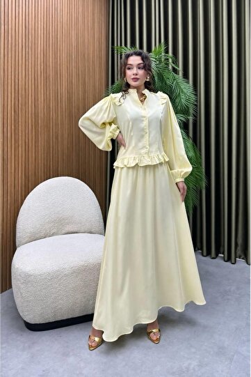 Premium Quality Tncl (Thin Jean) Fabric Double Suit Hijab Matching Shirt Skirt Double Suit