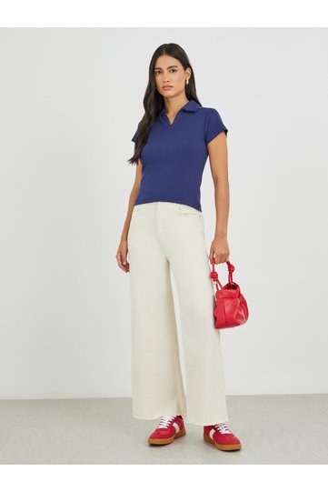 Mid Rise Solid Stretchable Straight Fit Jeans