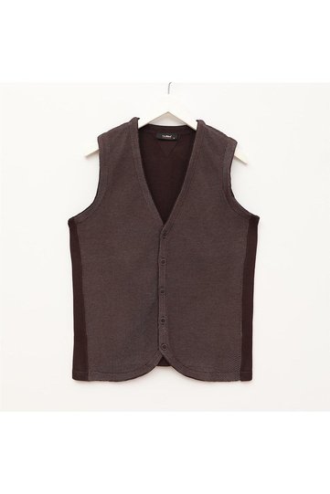 Men's Short Sleeve Vest - 189074 - Brown