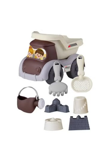 Kids Beach Sand Play Set with Truck and Sand Molds - 8 Pieces
