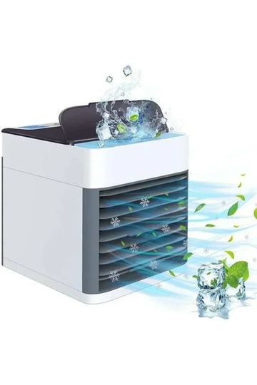Mini Air Conditioning Fan, Small Air Conditioner, Household Desktop Refrigeration, Humidification Water-Cooled Fan Electric