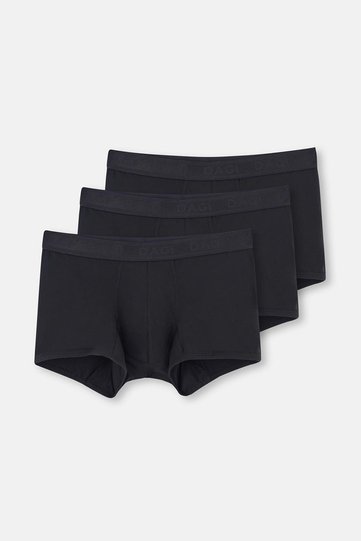Black Basic Micro Modal 3-Piece Boxer