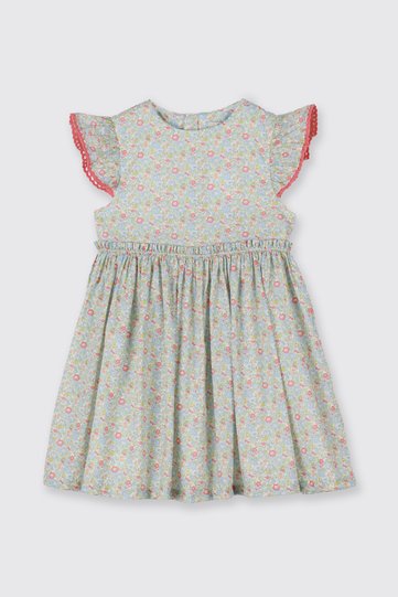 Liberty Fabric Flower Patterned Girl's Dress