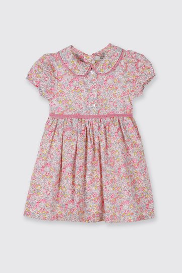 Liberty Fabric Flower Patterned Girl's Dress