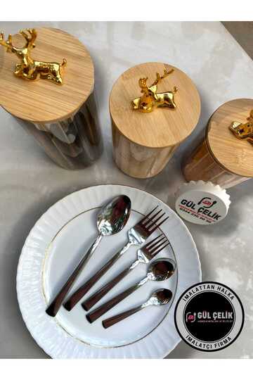 60 Piece Spoon Fork Set Stainless Steel