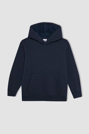 Boy's Pocket Hooded Thick School Sweatshirt C7565A824Au