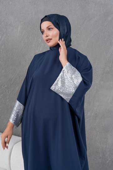 Sleeves Sequin Detailed Ferace Abaya