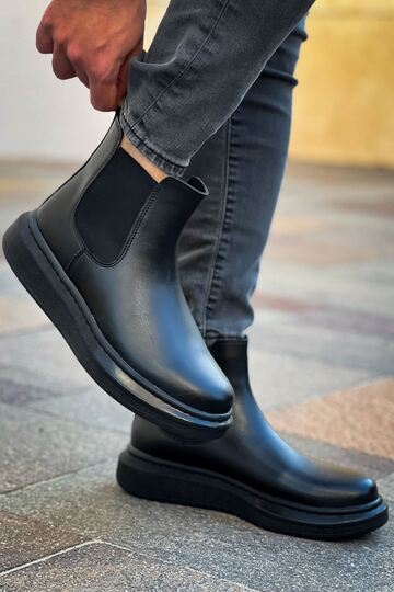 RS613 Black ST Men's Elastic Boots