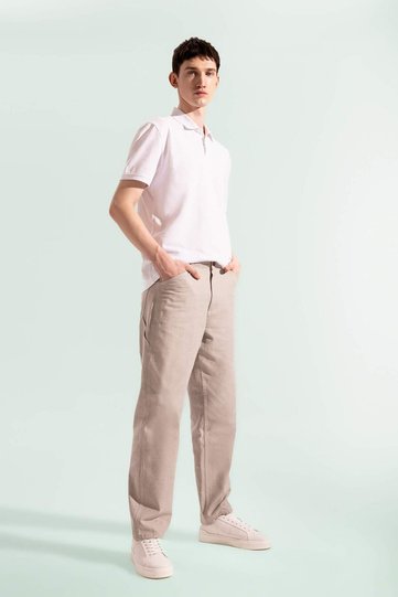 Relax Fit Pants Linen Blended Pocket Straight Leg B4532Ax24Sp