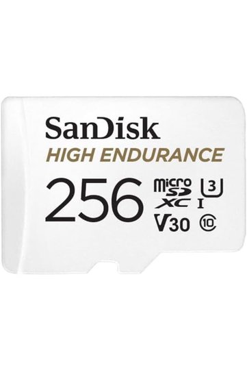 256GB High Endurance Video MicroSDXC Card with Adapter for Dash Cam and Home Monitoring Syst