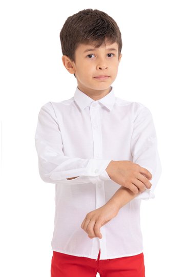 Boy's Shirt Oxford Fabric