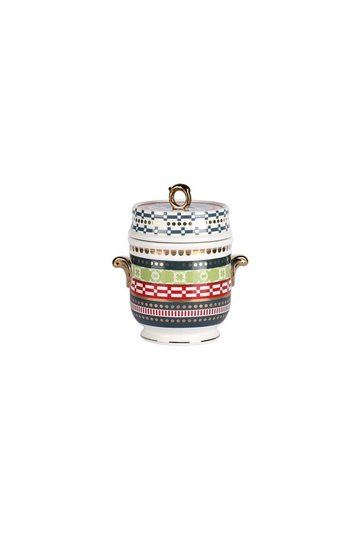 Luckyart Lancelot Bone Jar with Handle 16 cm