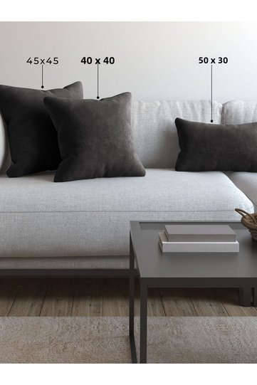 Soft Series Smoke Gray Throw Pillow, Pillowcase