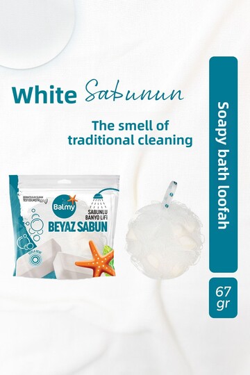 White Soap Bath Loofah