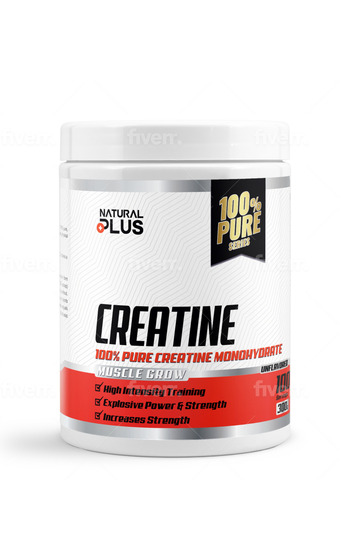 Natural Plus Creatine Monohydrate Supplement, Unflavored, 100 Servings - 300 gm