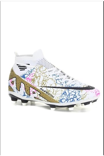 new Season Laliga White Gold Football Boots