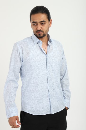 SLIM CUT LONG SLEEVE PRINTED LYCRA