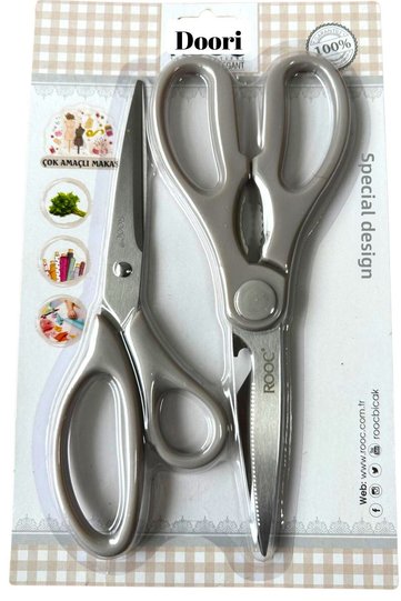 2-Piece Scissors Set Stainless Steel Kitchen Scissors Multi-Purpose Scissors Paper Scissors Tailor Scissors Quality