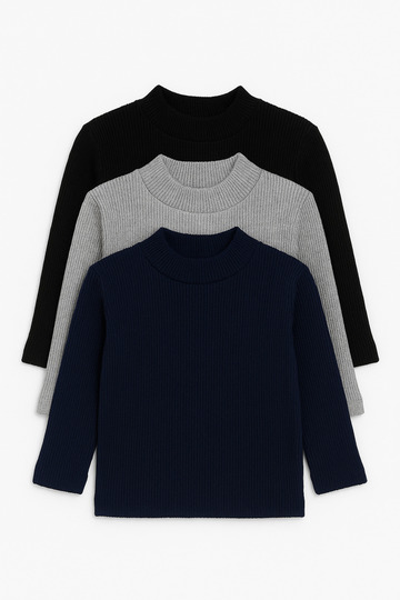 Boy 3-16 Years Old 3-Piece Thin Camisole Sweater Set – Comfortable and Stylish Basic Model 3 Pieces