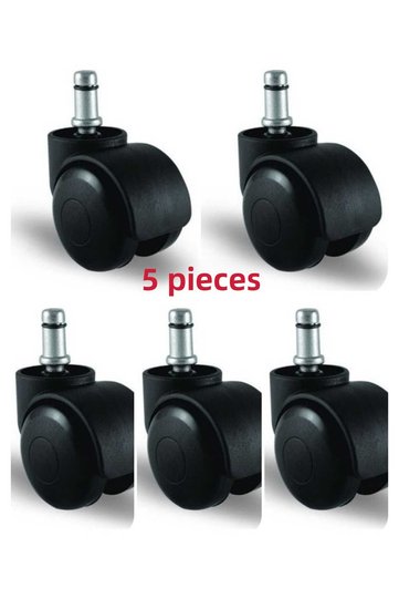 413 (5 Pcs) Gamer Chair Caster Bureau Office Type Swivel Chair Seat Wheel with Thick Male Pin