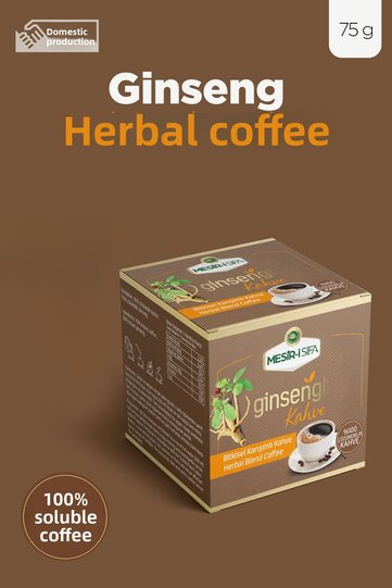 Coffee with Ginseng Herbal Blend Instant Coffee 75Gr