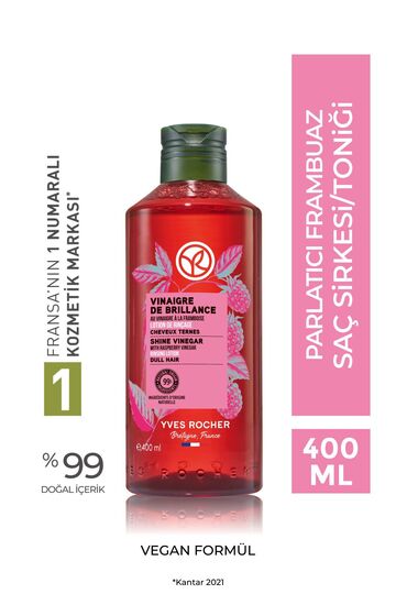Parlatıcı Frambuaz Saç Sirkesi / Toniği - Normal Saçlar / Brillance - Vegan -400ml