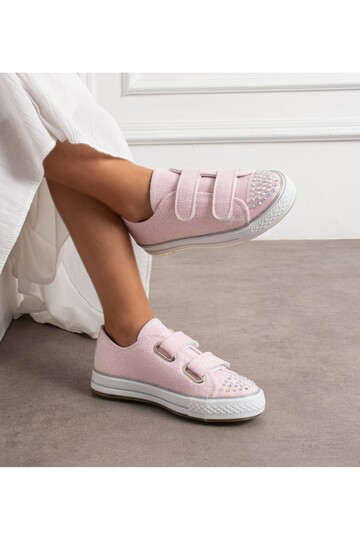 Children's Casual Shoes with Bands, Light in Size 22-30 Children's Linen Shoes