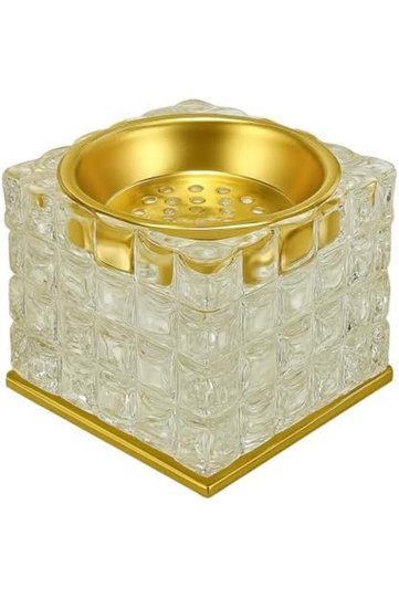 Crystal Glass Bakhoor Burner | Oud burner | Incense Bakhoor Charcoal Burner | Frankincense B