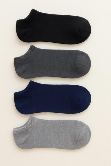 4 Pairs of Toeless Winter Thick Towel Short Booties Socks