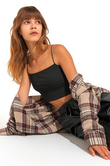 Women's Rope Strap Bustier Crop