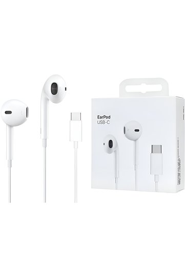 Type-C Wired Headphone Compatible with iPhone in White