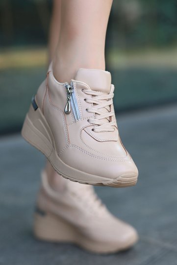 BERLİN Casual Sneakers - NUDE