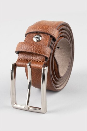 Men's 3.5 cm Classic Tan Color Belt