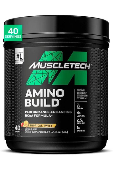 BCAA Amino Acids + Electrolyte Powder 7g of BCAAs Tropical Twist, 614 grams 40 servings