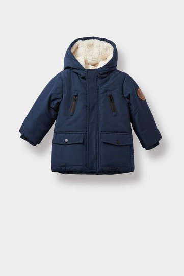 Waterproof Hooded Plush Lining Coat for Baby Boy A2211A525Wn